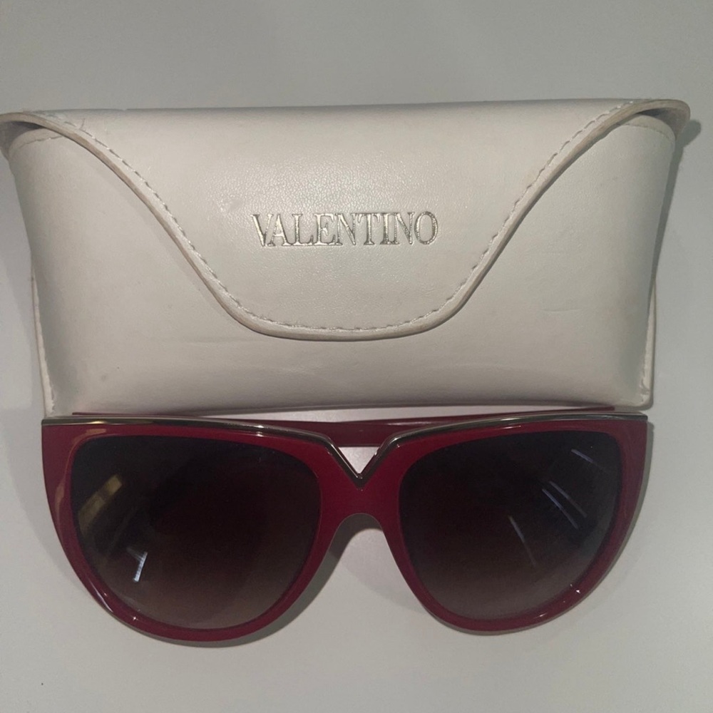 Red Valentino sunglasses with case